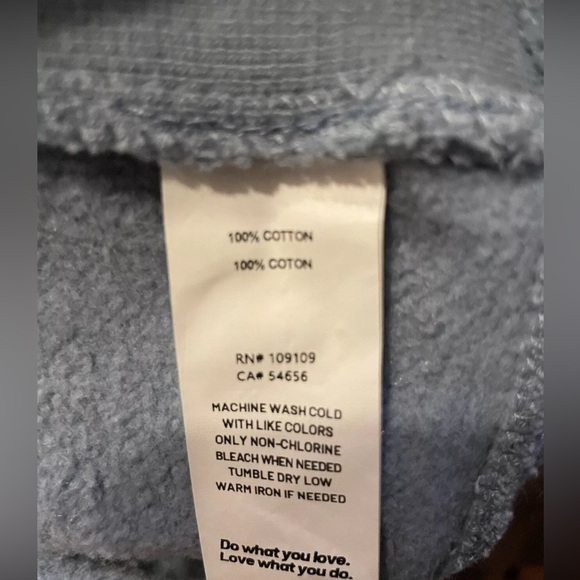 Life Is Good It's A Ruff Life Sweatshirt Blue Gray Men's Sweatshirt SZ L - Picture 4 of 5